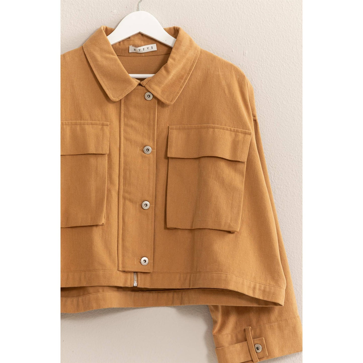 Brushed Twill Cropped Jacket