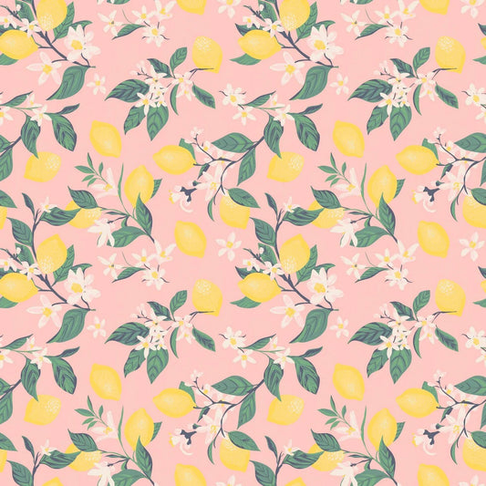Toddler Pajama set - Lemon Pink - Sweet Bamboo