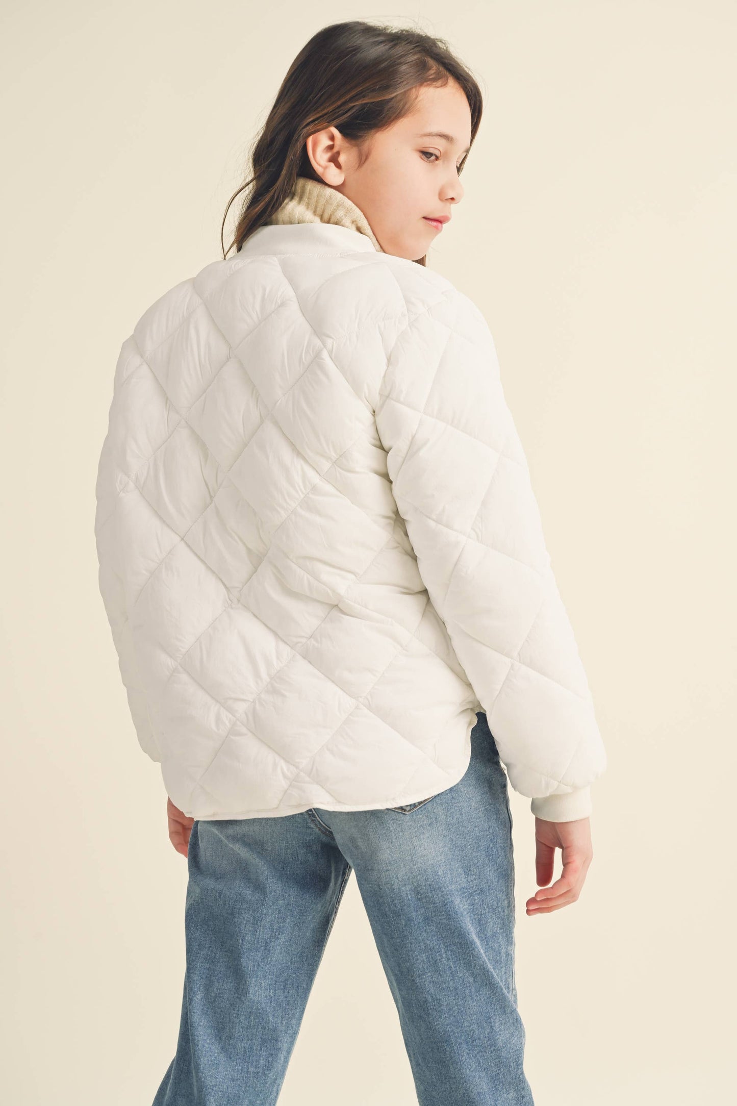 TWEEN KIDS GIRLS QUILTED JACKET