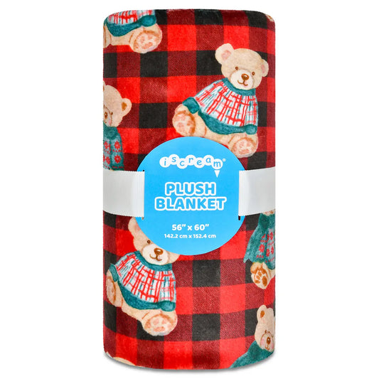 Beary Merry Plush Blanket - Iscream