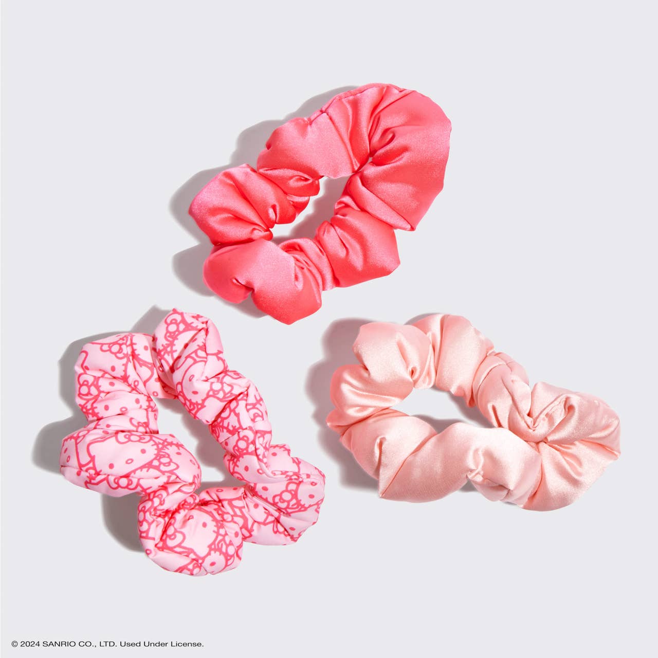 Hello Kitty x Kitsch Recycled Fabric Puffy Scrunchies 3pcSet