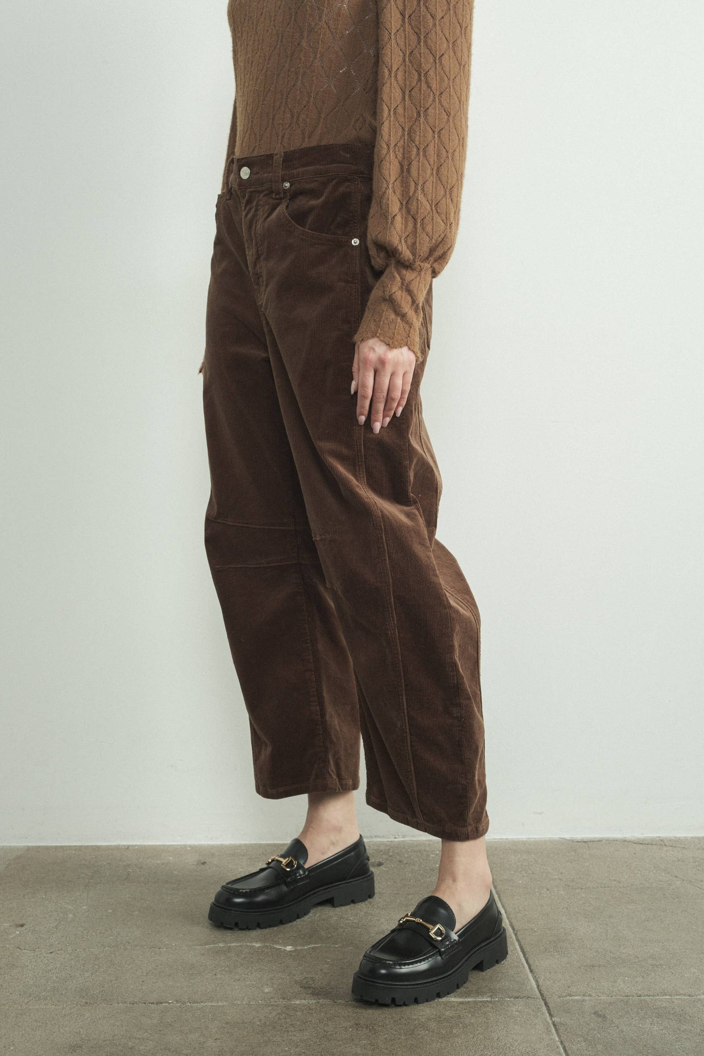 CORDUROY SLOUCHY RELAX FIT PANTS