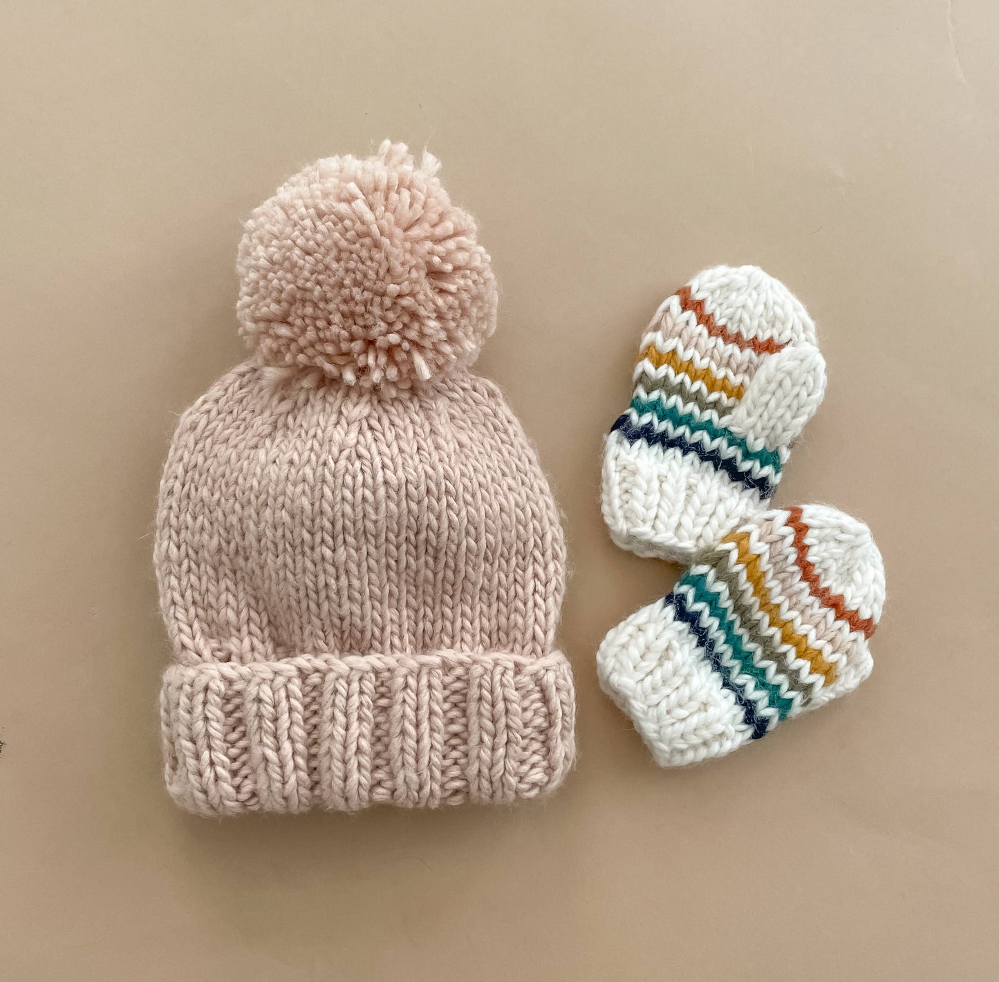 Classic Pom Hat, Blush | Baby & Kids Valentine's Winter Bean