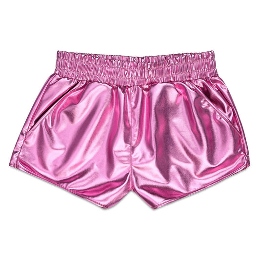 Pink Metallic Shorts - Iscream