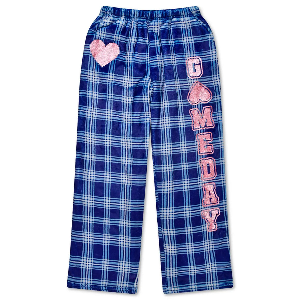 Theme Varsity Blue Plush Pants - Iscream
