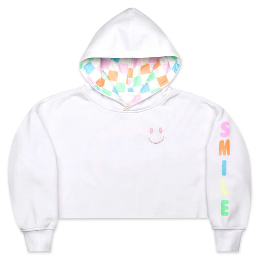 Pretty Smile Check Hoodie Sweatshirt - Iscream
