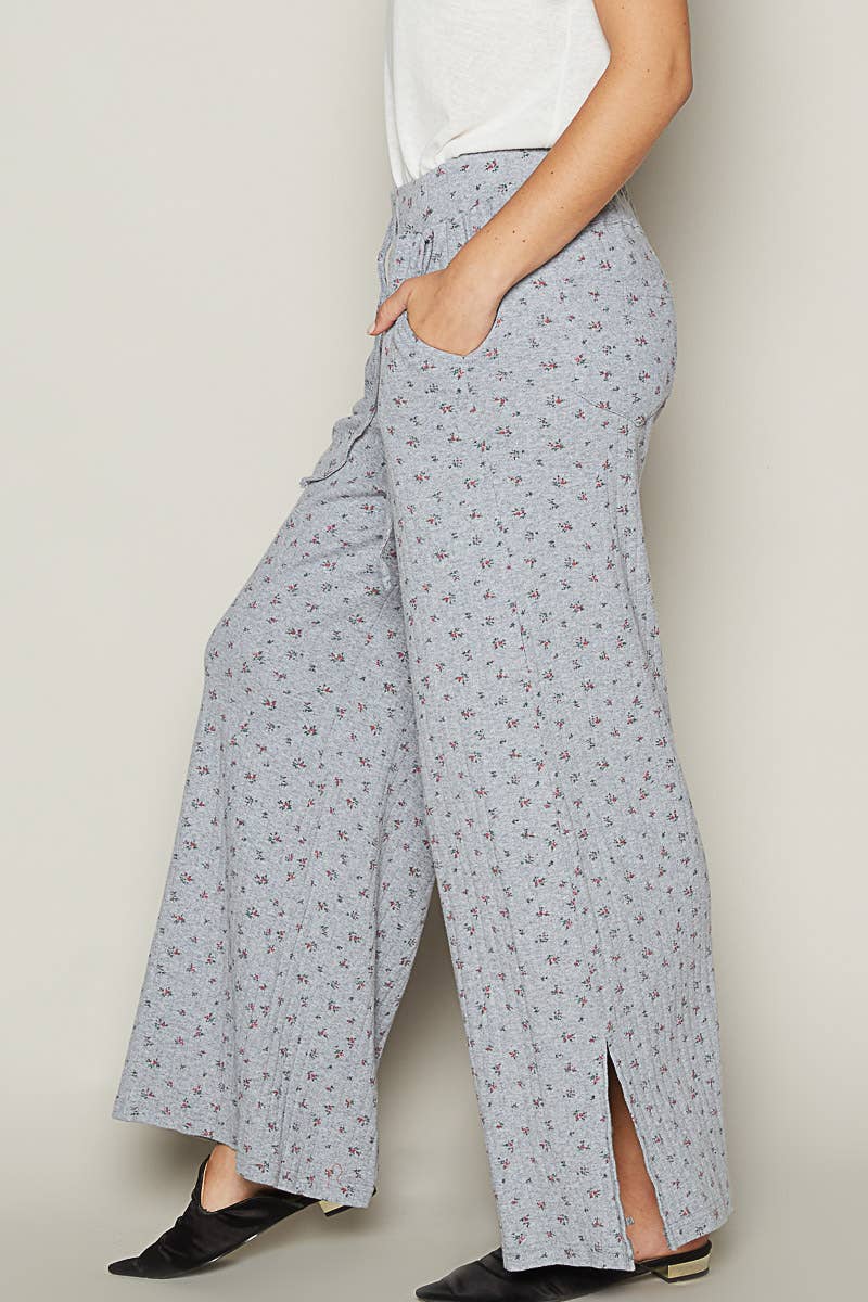 Vintage washed stretchable waist band casual pants