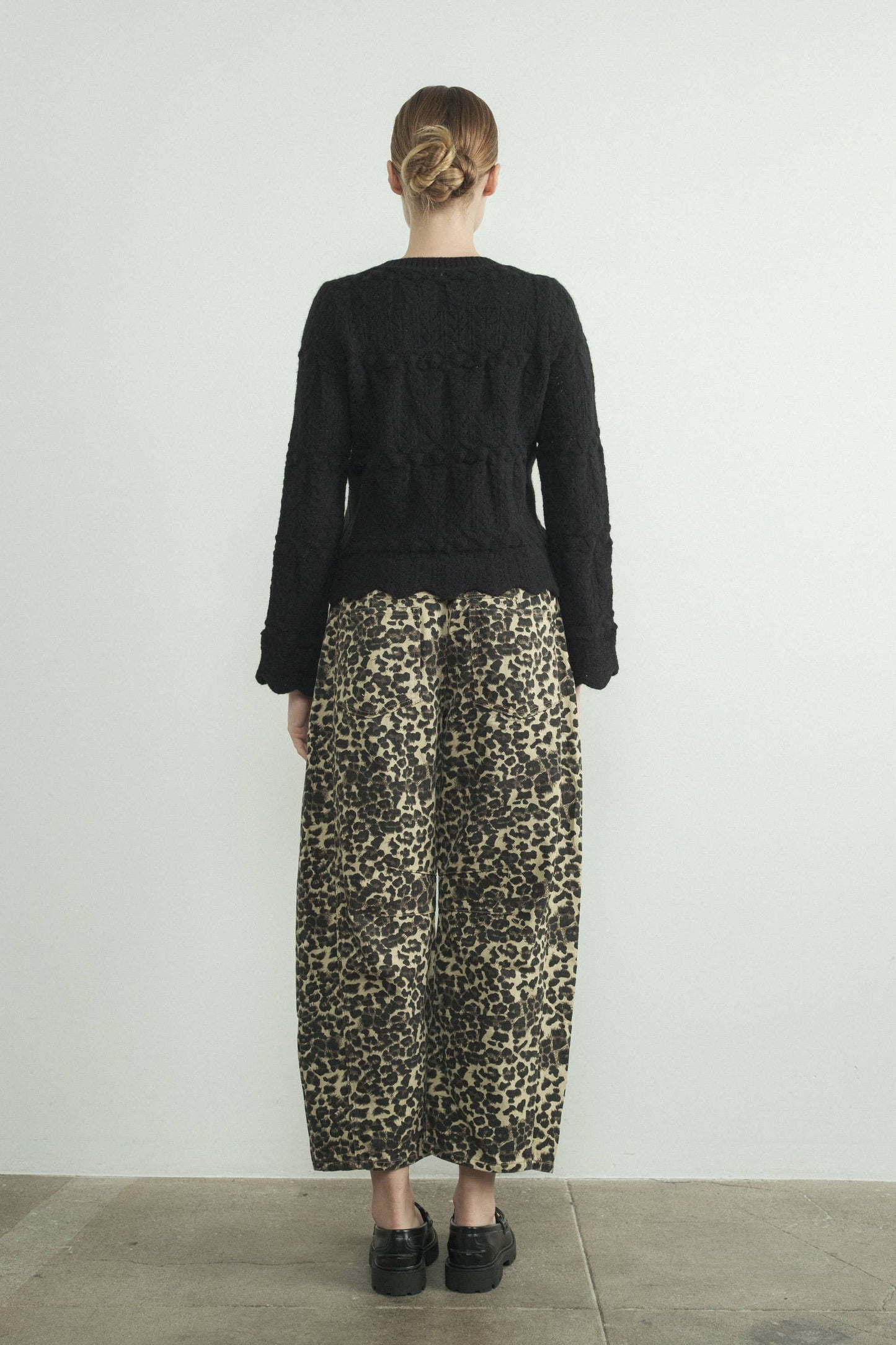 ANIMAL LOUCHY RELAX FIT DENIM ANIMAL PRINT PANTS