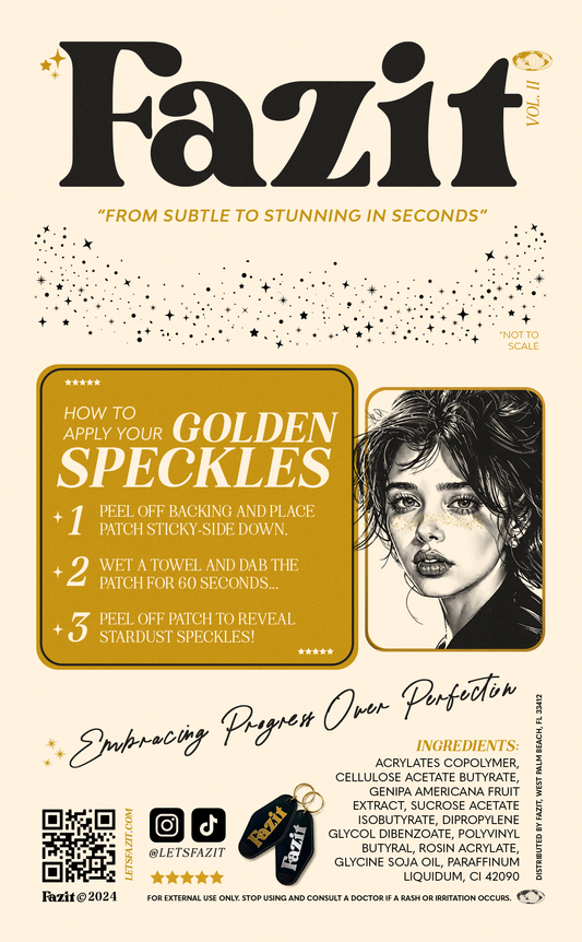 Gold Stardust Speckles Makeup Patches