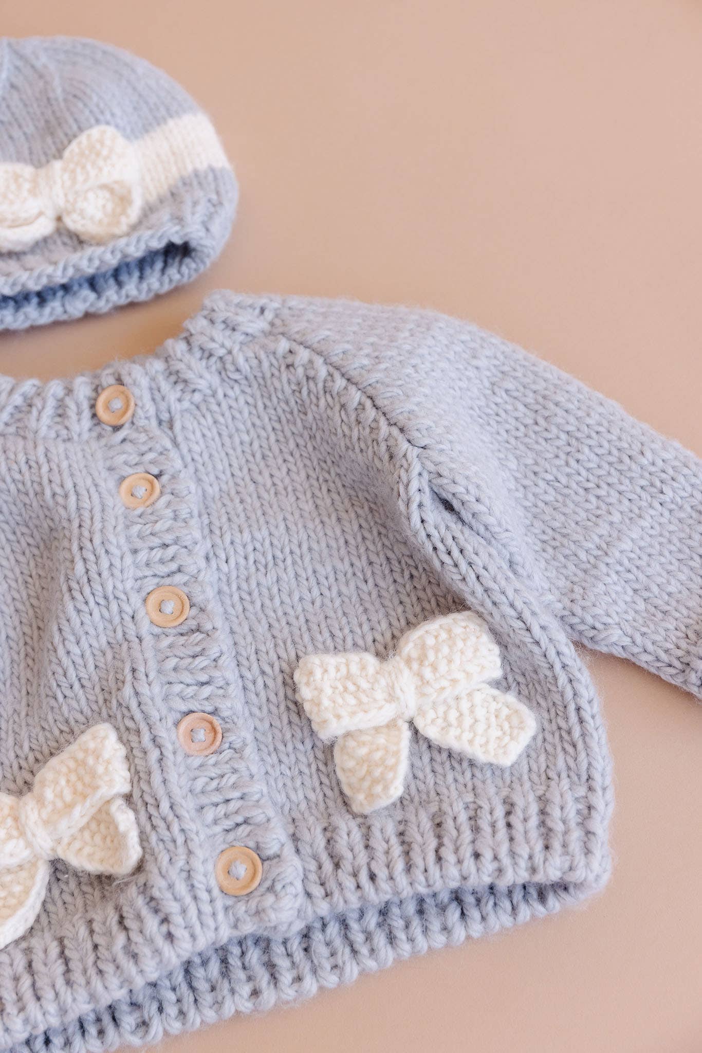 Bow Cardigan Baby Kid Sweater Fall Winter Holiday Christmas