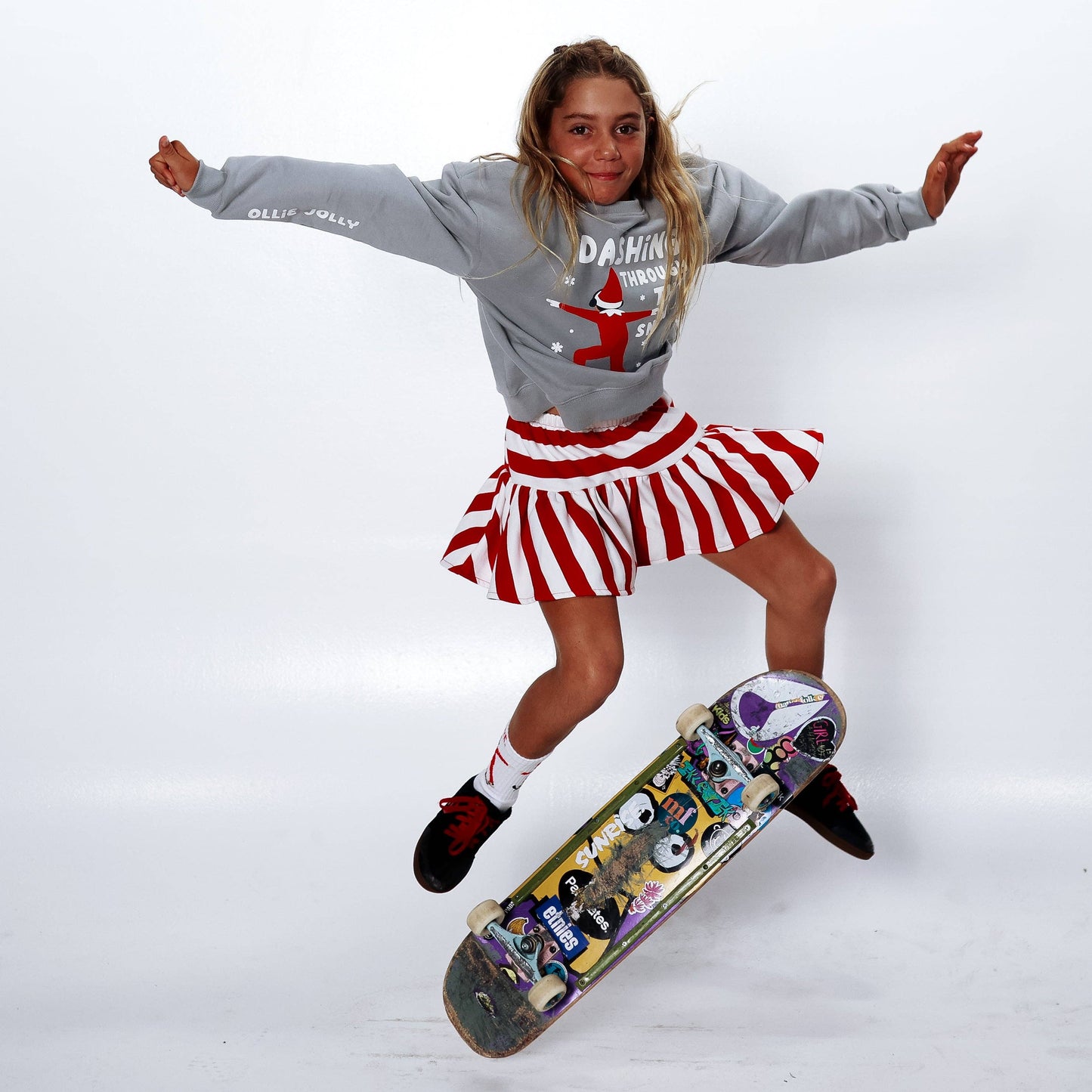 OLLIE JOLLY | IN GRAY | oversized drop shoulder | KIDS