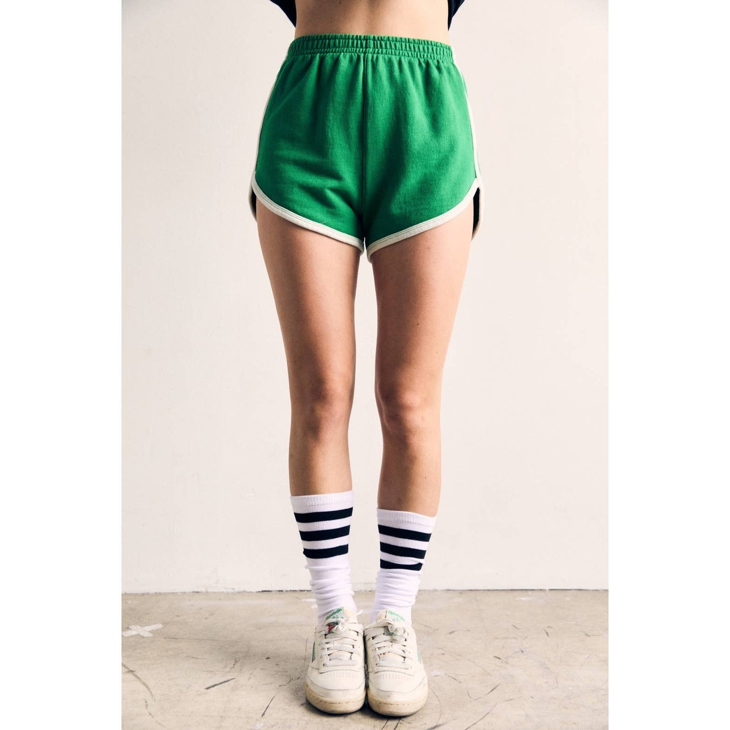 Contrast Stitch Dolphin Shorts for Women