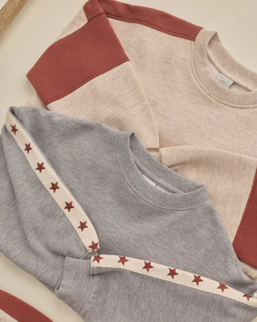 Pouch Pocket Crew in Heathered Dusty Blue | Rylee + Cru