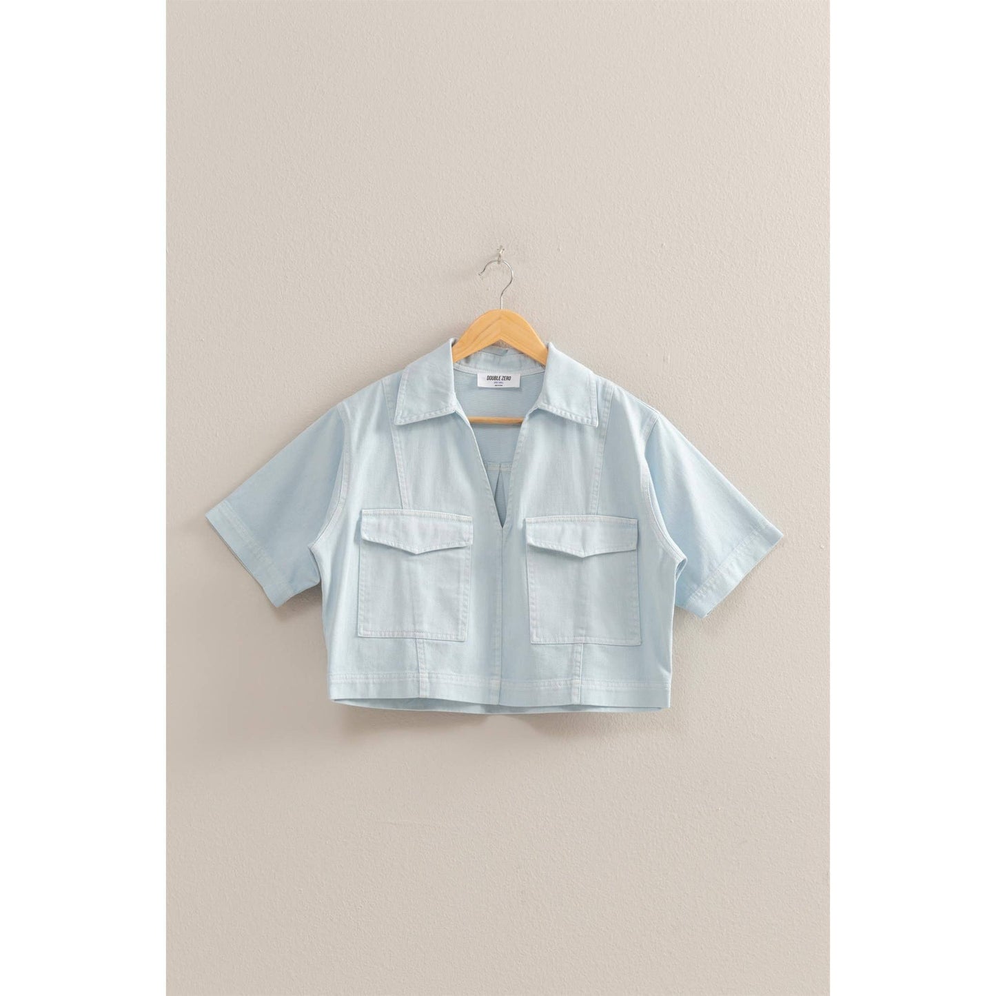 Spring Short Sleeve Denim Shirts