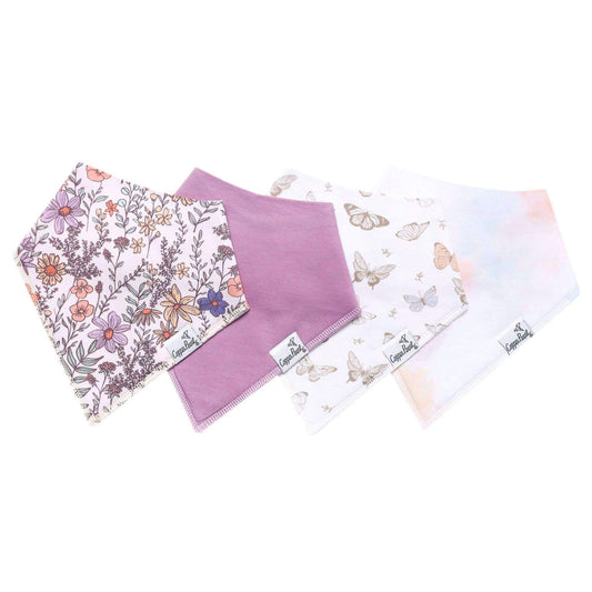 Bandana Bib Set  (4pk) - Copper Pearl