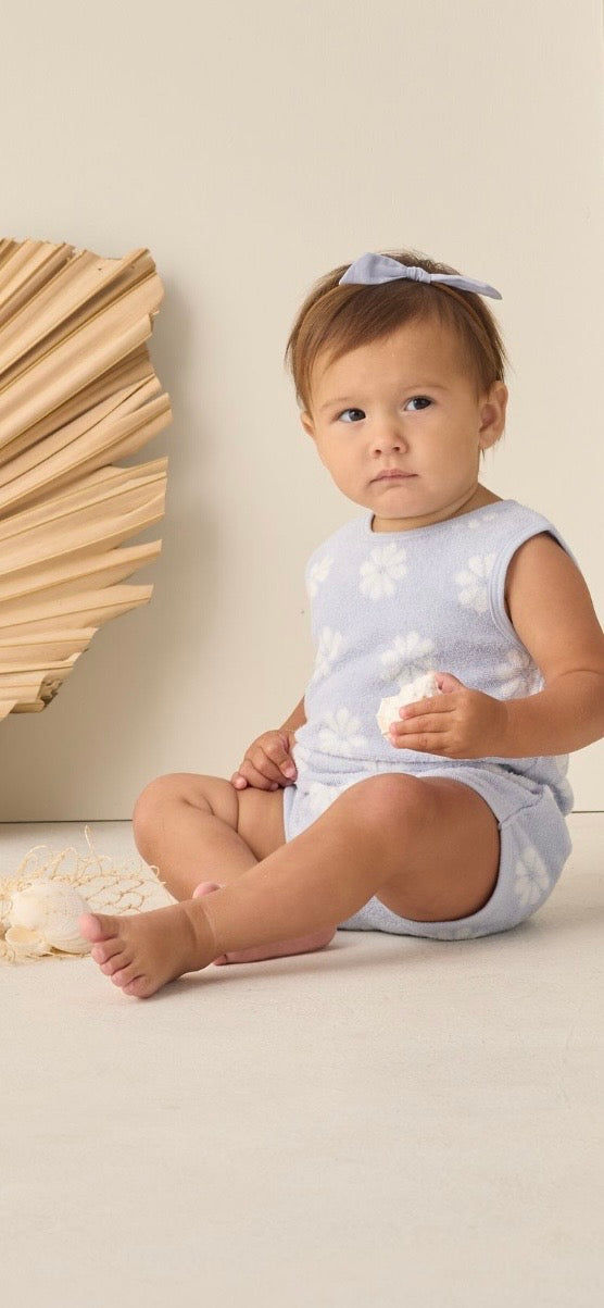 Rylee & Cru - Cinch Playsuit in Periwinkle Daisy