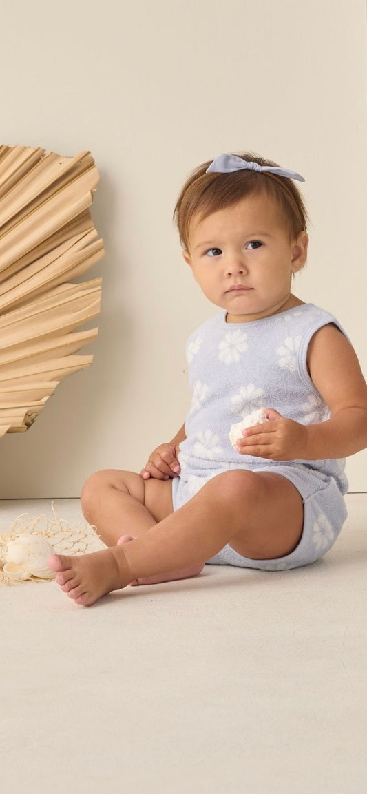 Rylee & Cru - Cinch Playsuit in Periwinkle Daisy