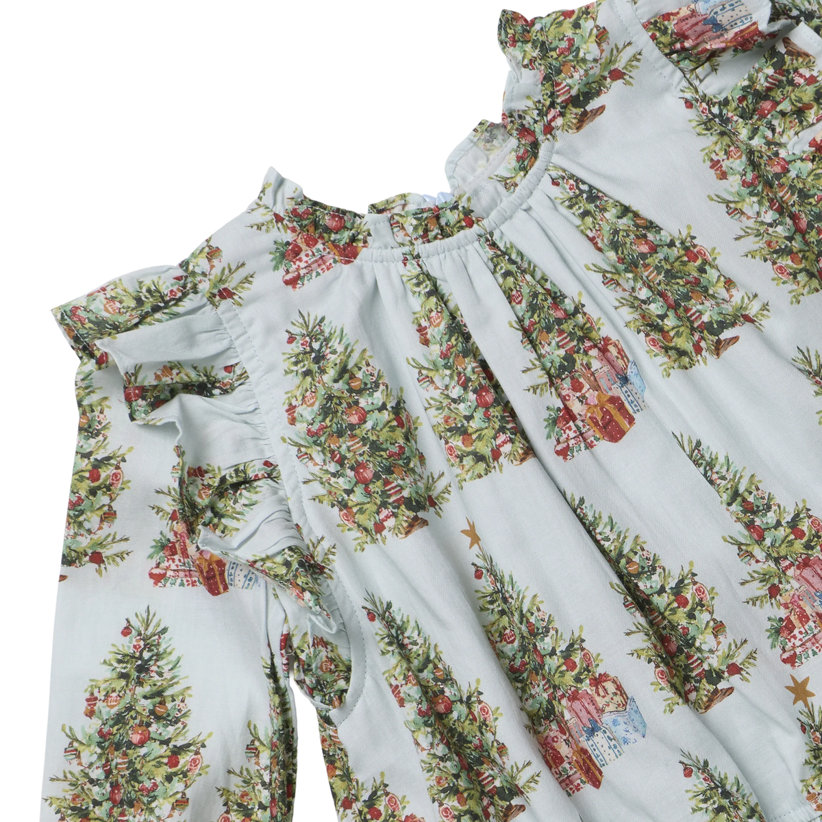 Baby Harper Dress Set Trees & Presents | Pink Chicken