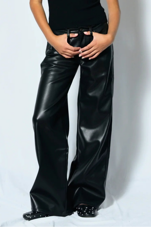 Tween Chicago Vegan Leather Jeans - KatieJ NYC