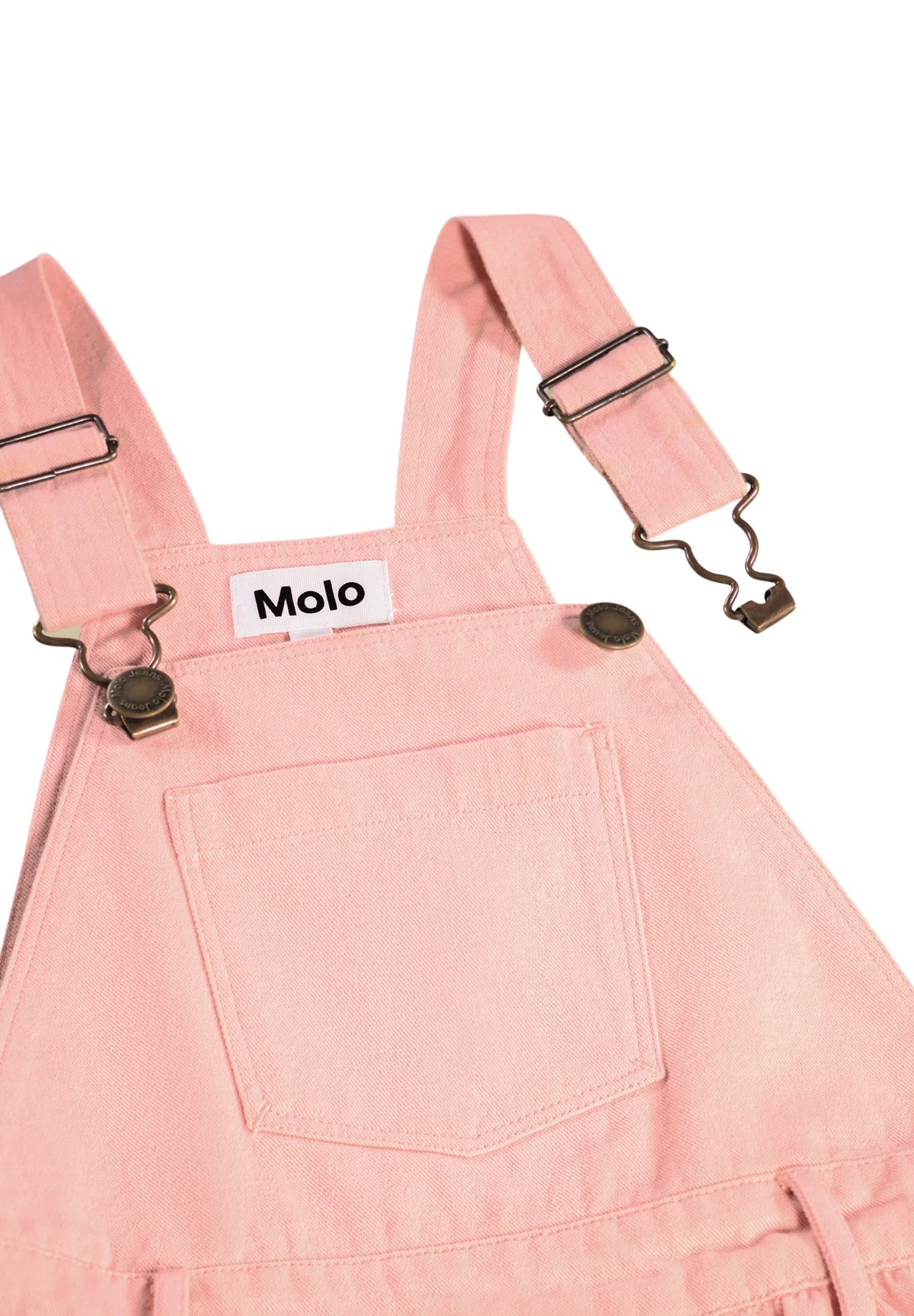 Caris Pink Bow Dungaree Dress | Molo