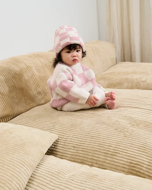 Checkers Fuzzy Boxy Baby & Toddler Sweater | 7AM Enfant