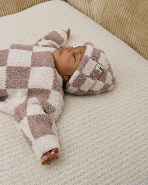 Checkers Fuzzy Boxy Baby & Toddler Sweater | 7AM Enfant