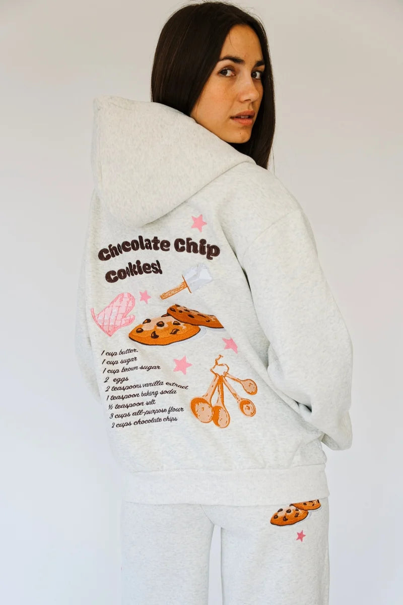 Chocolate Chip Cookies Junior Zip-Up Hoodie | Happy Camp3r