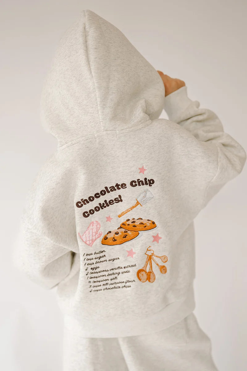 Chocolate Chip Cookies Tween Zip-Up Hoodie | Happy Camp3r