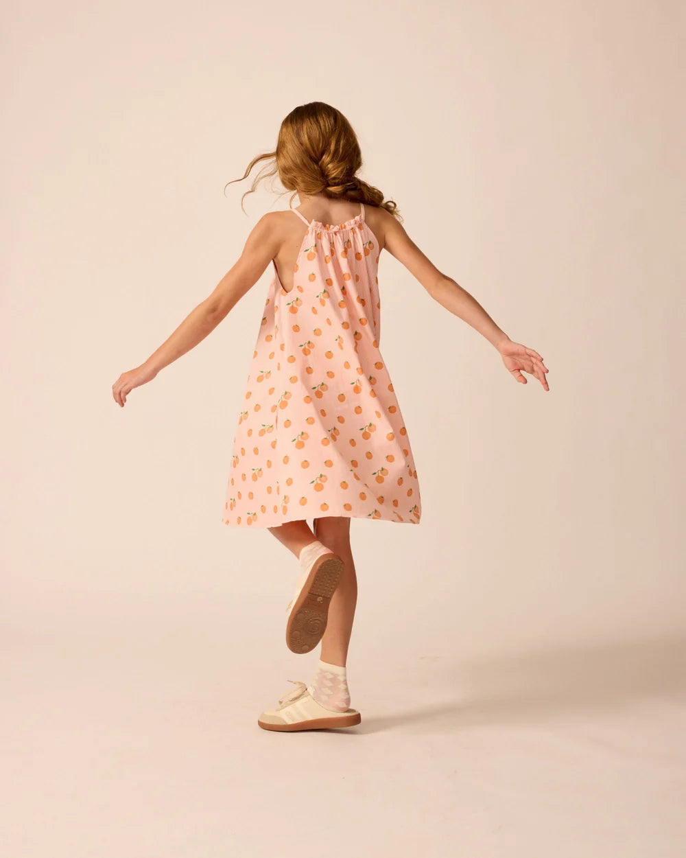 The Sunday Collective - Tie Neck Dress in Clementine