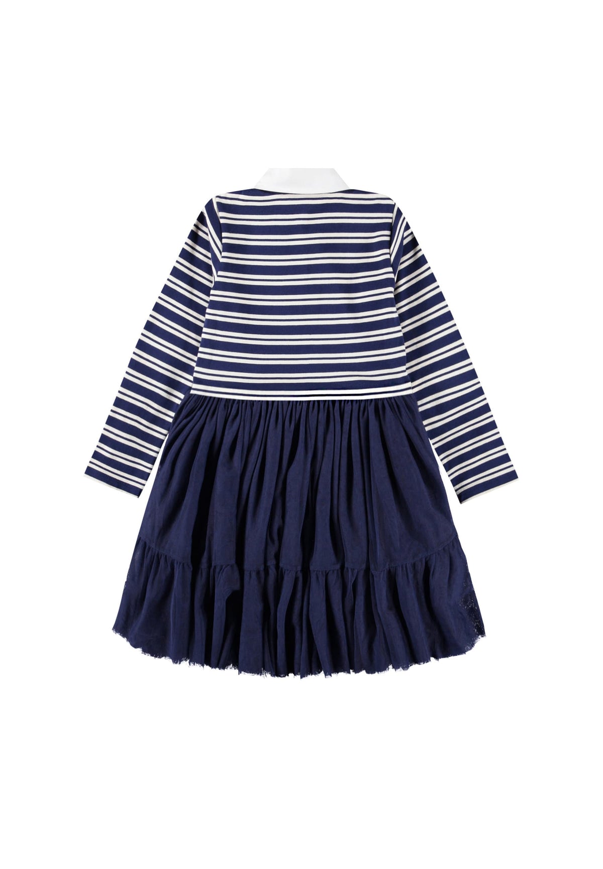 Cyanne Dark Blue & White Striped Dress | Molo