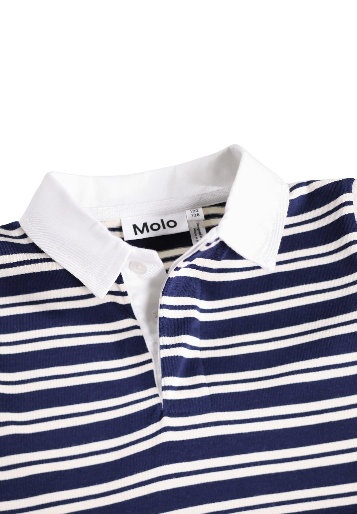 Cyanne Dark Blue & White Striped Dress | Molo