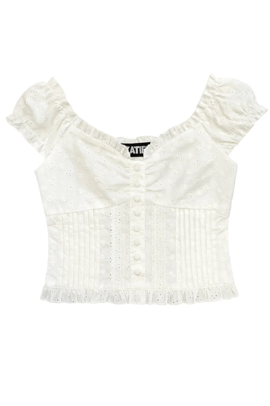 Daphne Sweetheart Boho Top - KatieJ NYC