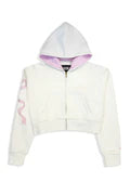 DYLAN BOW APPLIQUE ZIP HOODIE - KatieJ
