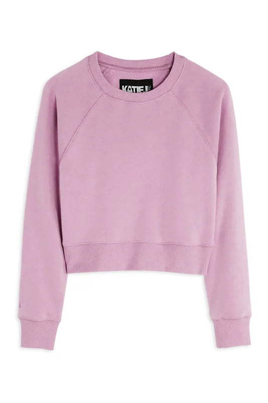 Dylan Solid Oversized Crewneck in Dusty Mauve - KatieJ NYC