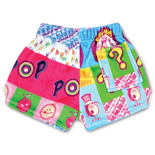 Dum-Dums Patchwork Plush Shorts