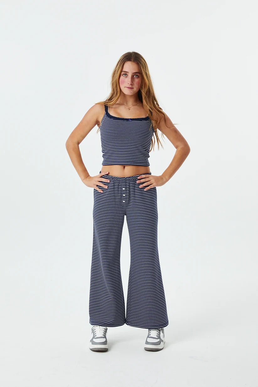 Lizzie Navy & White Stripe Tank | Theme NYC