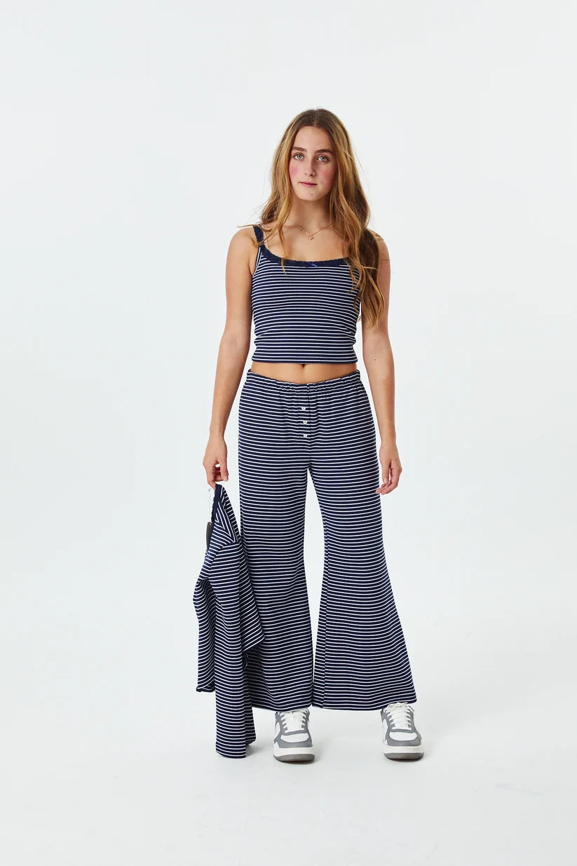 Lizzie Navy & White Stripe Tank | Theme NYC