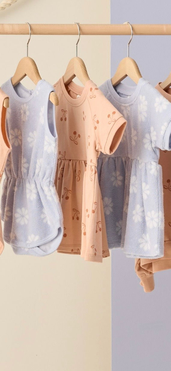 Rylee & Cru - Raglan Dress in Periwinkle Daisy