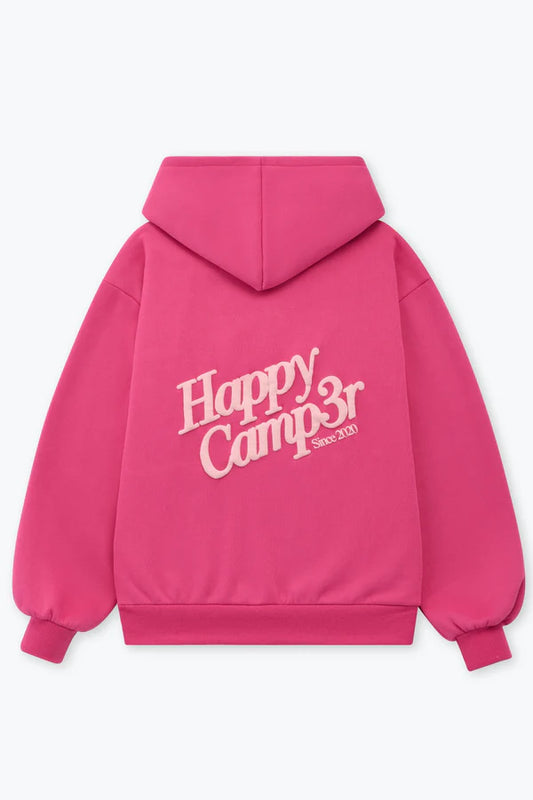 Puff Series Core Hoodie in Raspberry - Happy Camp3r