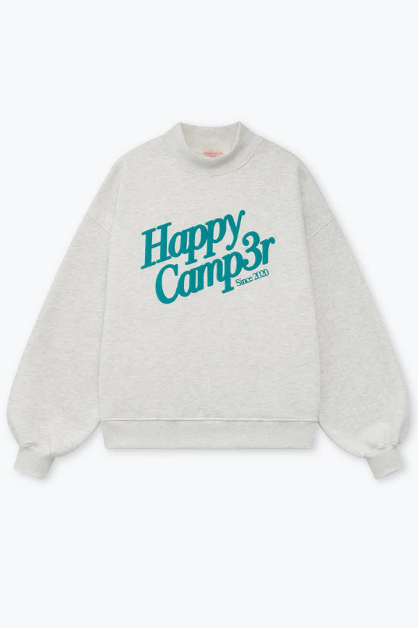 Puff Series Mockneck - Heather Grey - Happy Camp3r
