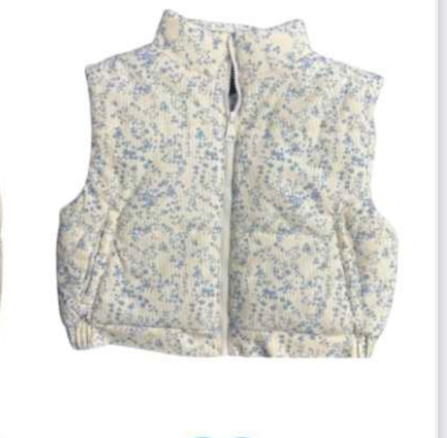 Snowy Vest in Glacier Bloom - KatieJ NYC
