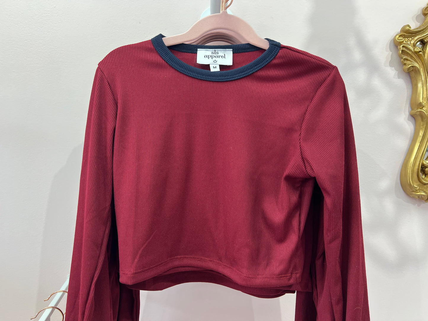 Long Sleeve Rib Top by Sofi