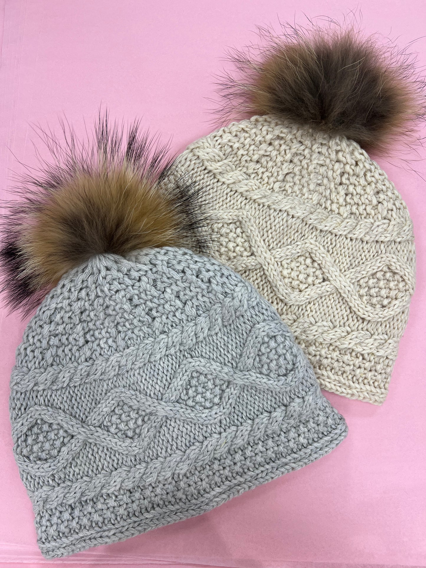 Cashmere Hat with Pom Pom