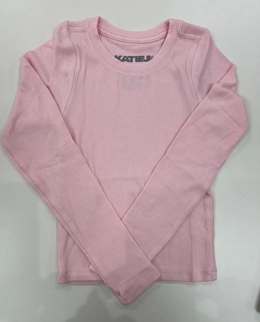 Livi Long Sleeve Tee in Ballet Pink - KatieJ NYC