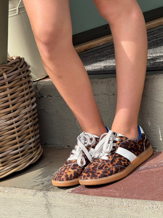 Leopard Print Sydney Mini Sneakers