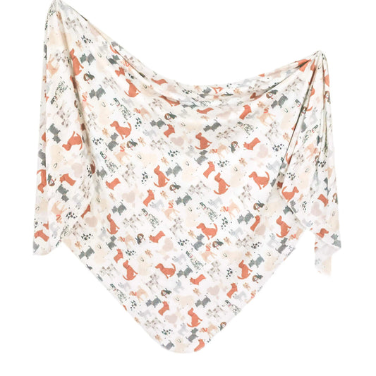 Knit Blanket - Copper Pearl