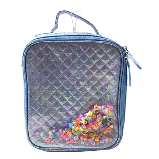 Blue Confetti Charm Lunchbox