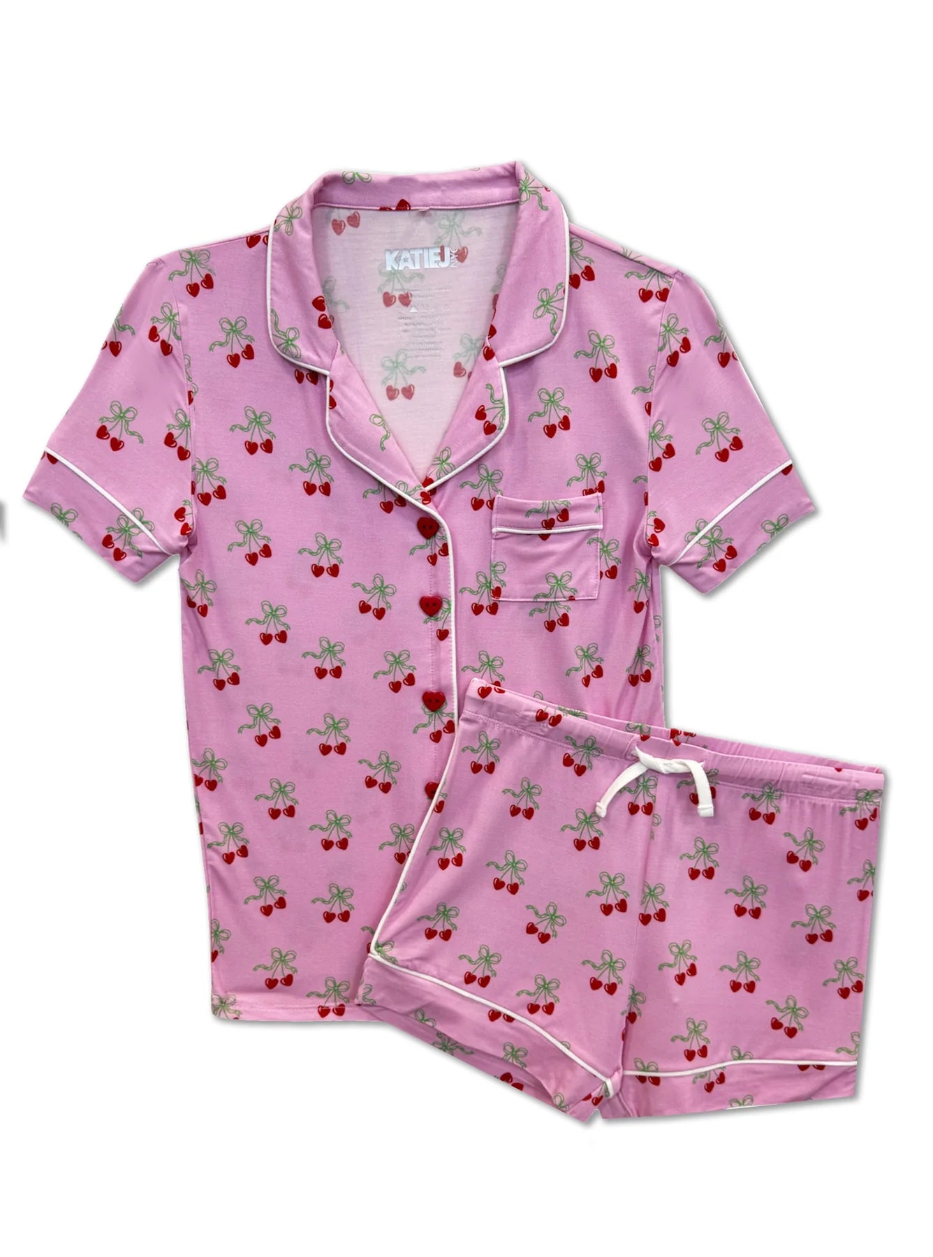 TWEEN LYNN PRINT SHORTS LOUNGE SET - KatieJ NYC