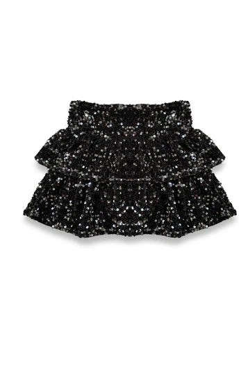 SEQUIN RUFFLE SKIRT