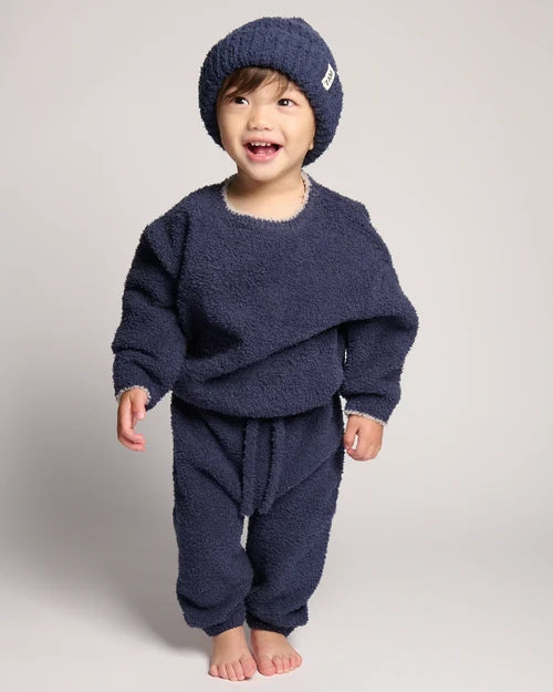 Navy Fuzzy Boxy Baby & Toddler Sweater | 7AM Enfant